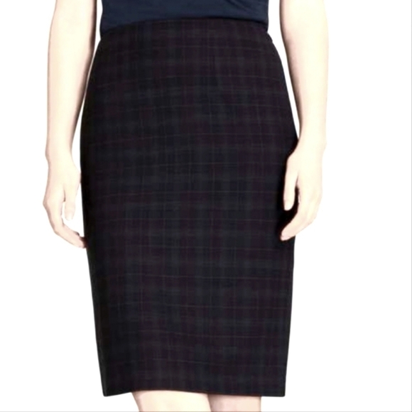 Brooks Brothers Dresses & Skirts - BROOKS BROTHERS Brookscool 100% Merino Wool Italy Portugal Knee Pencil  Plaid